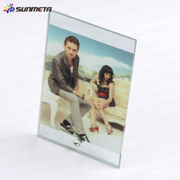 Sunmeta Factory Supply heat press glass photo frame for sublimation